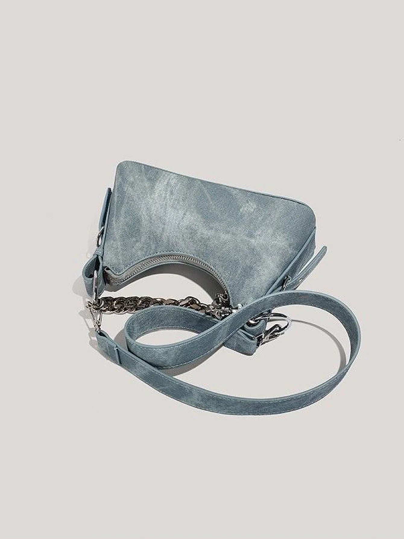 Céleste Denim Chain Bag