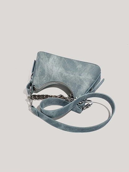Céleste Denim Chain Bag
