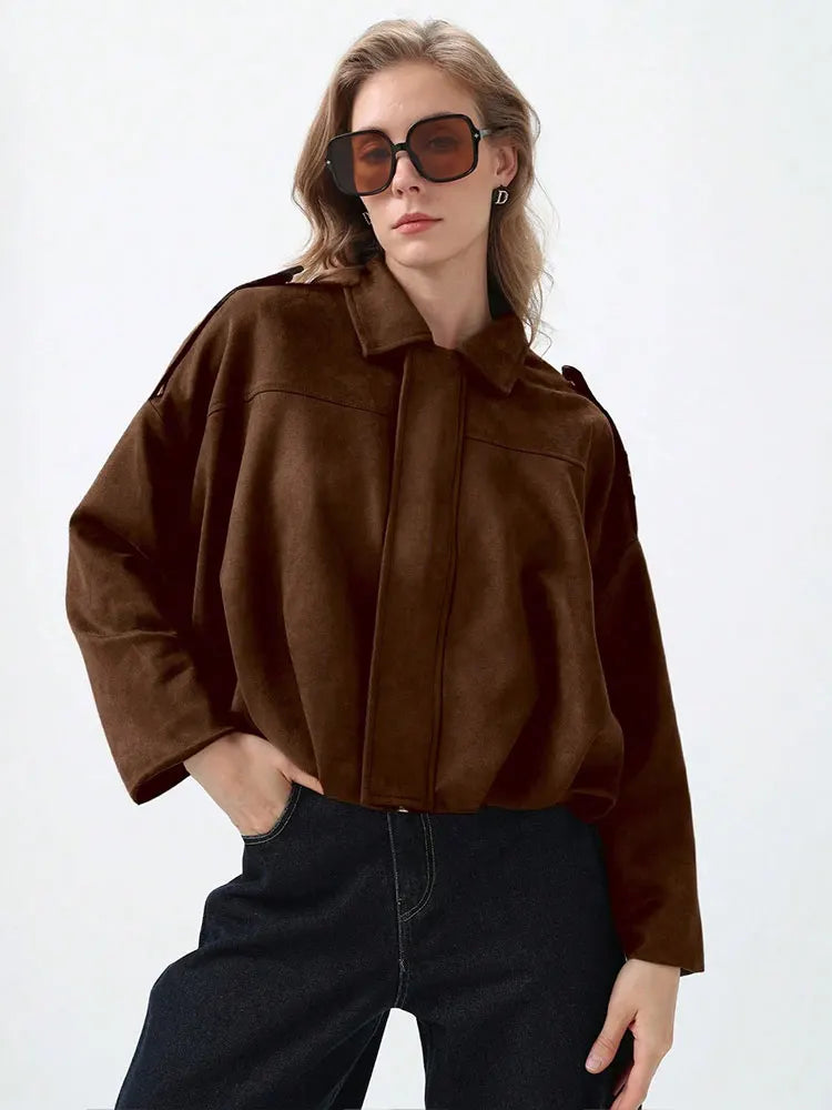 Arden Women's Suede Bomber