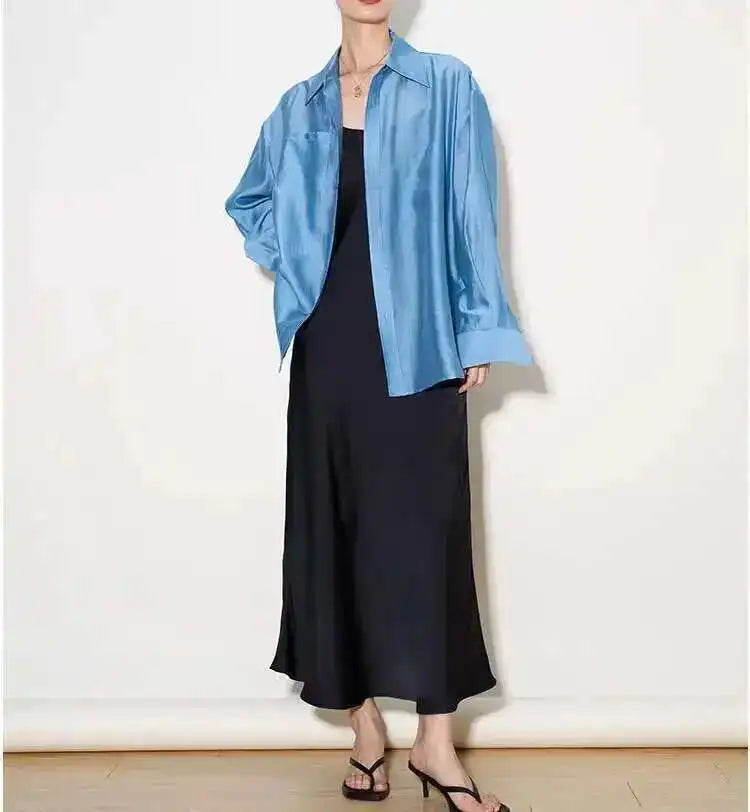 The Flowing Silk Poplin Blouse