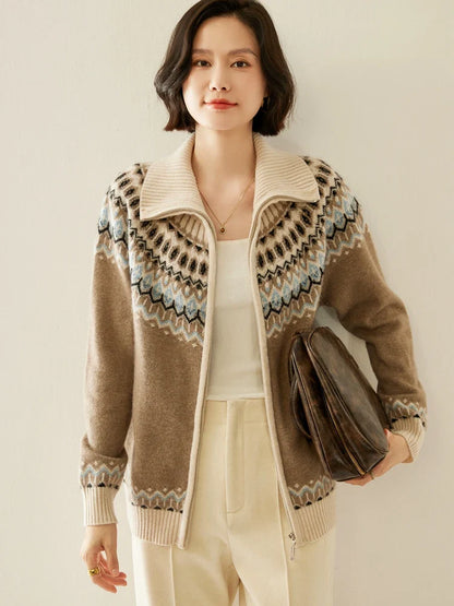 Strathan Cashmere Zip-Up