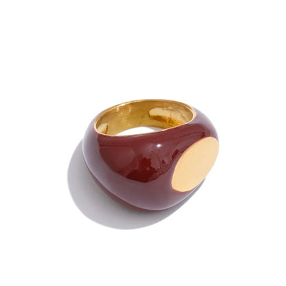 Vanta Core Black Gold Plated Band Ring