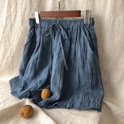 Olivia 100% Linen Summer Shorts