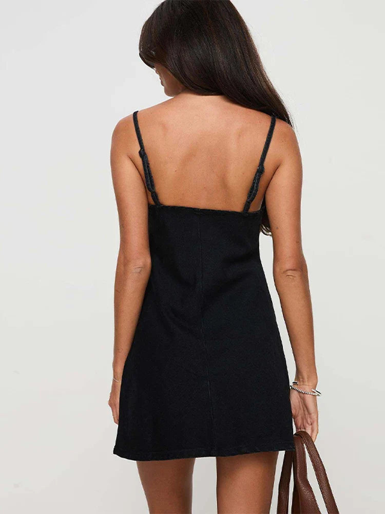 Delilah Cutout Denim Mini