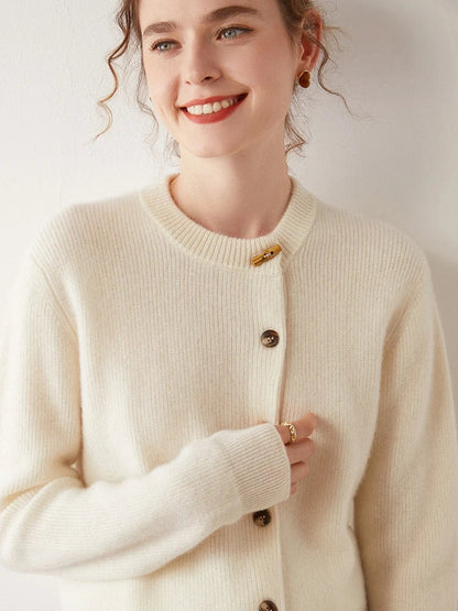 Florence Cashmere Button Cardigan