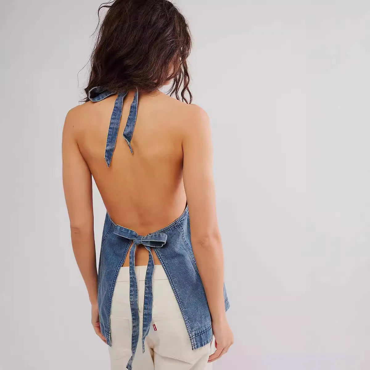 Alenza Deep Denim Halter
