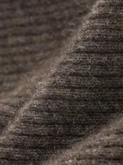 Wool Knitted Wide Leg Pants
