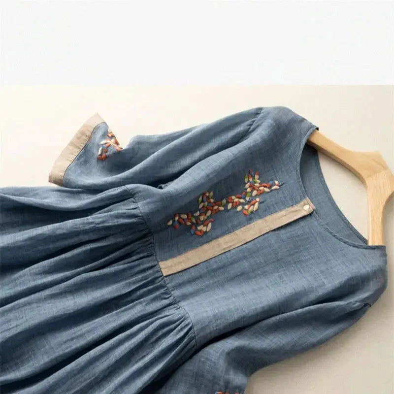 Elowen Linen Midi Dress