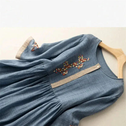 Elowen Linen Midi Dress