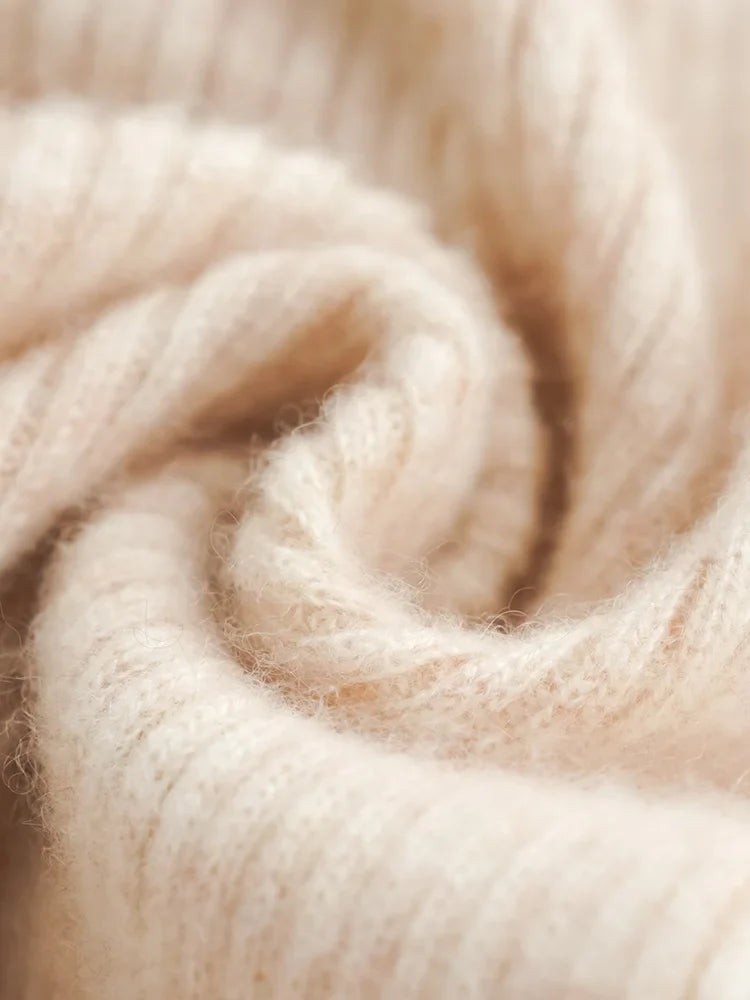 Wool Knitted Wide Leg Pants