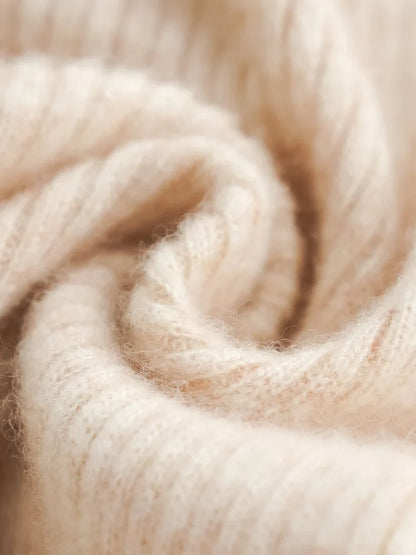 Wool Knitted Wide Leg Pants