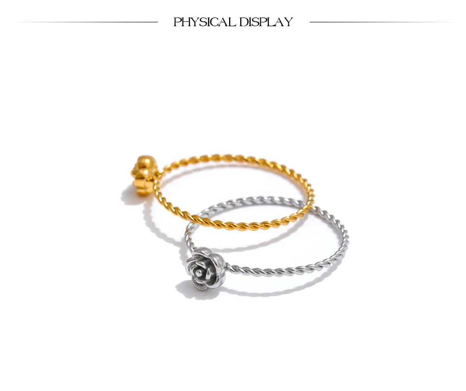 Sylva Twisted Flower Minimalist Ring