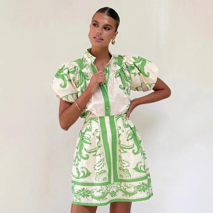 Kelsey Linen Floral Cocktail Dress
