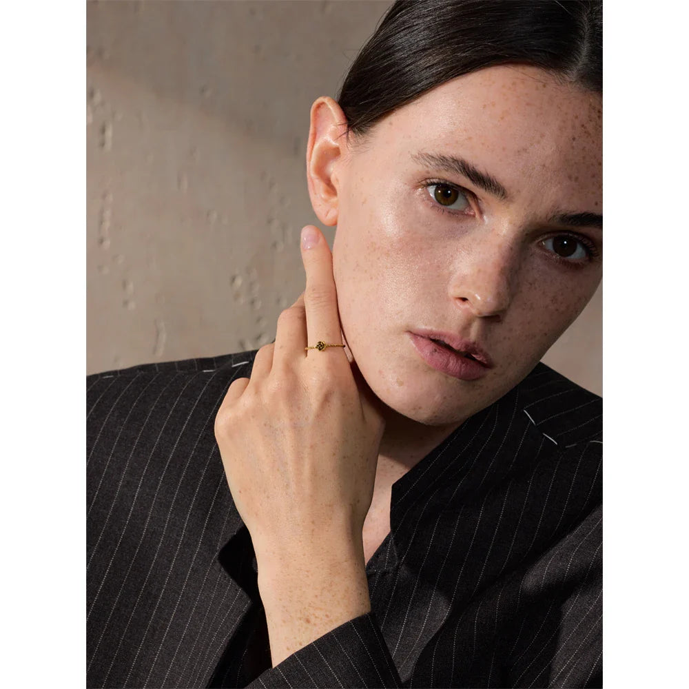 Sylva Twisted Flower Minimalist Ring
