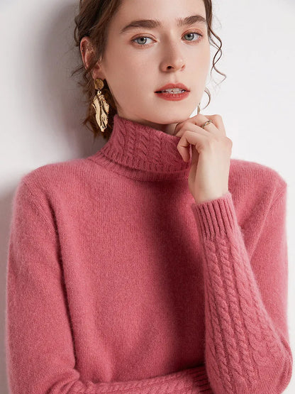 Valentina 100% Merino Turtleneck