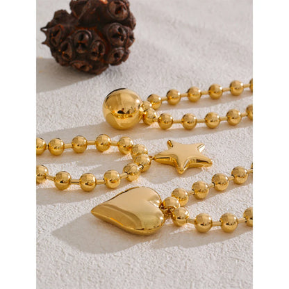 Liré Bold Star Beaded Necklace