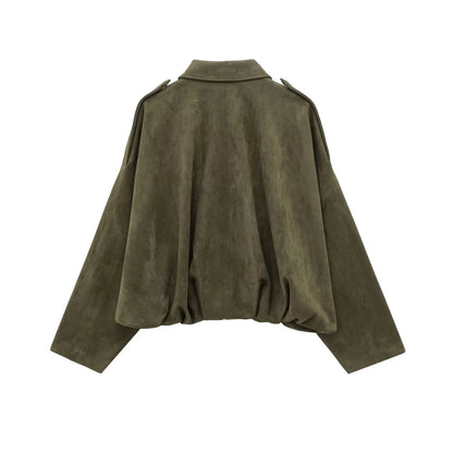 Arden Women's Suede Bomber