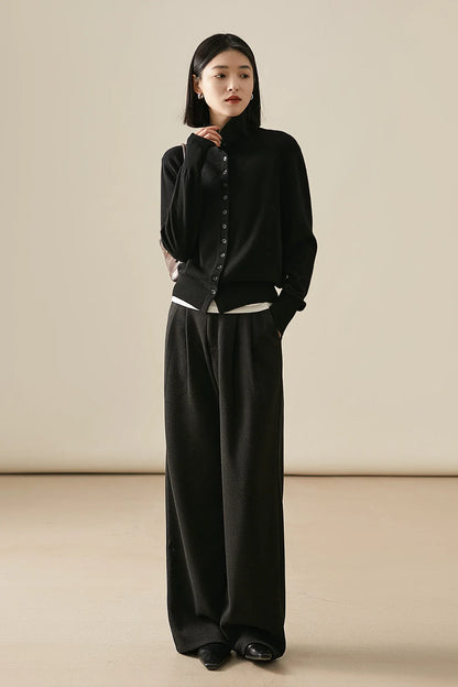 Vercelli Cashmere Button Sweater