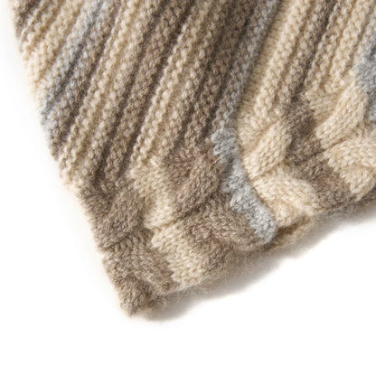 Alpine Stripe Cashmere Beanie