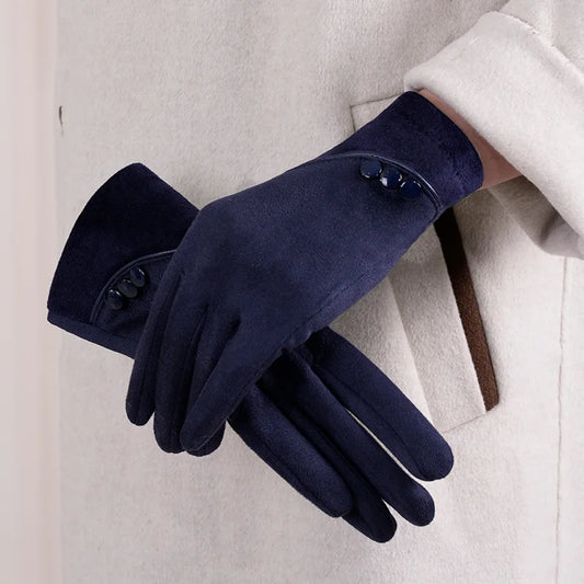 Midnight Paris Charm Suedes Gloves