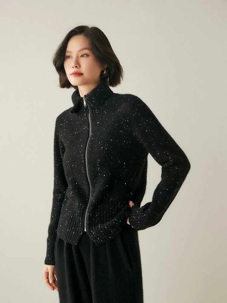Ashmont Cashmere Zip Cardigan