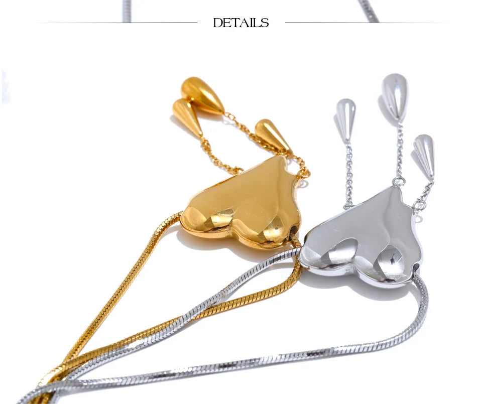 Lacrima Drip Heart Necklace