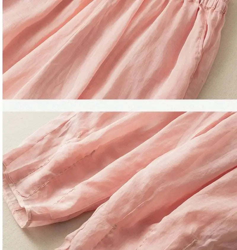 Fleurine Linen Pants