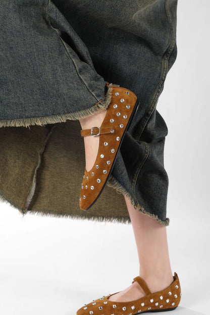 Evelyn Studded Mary Janes