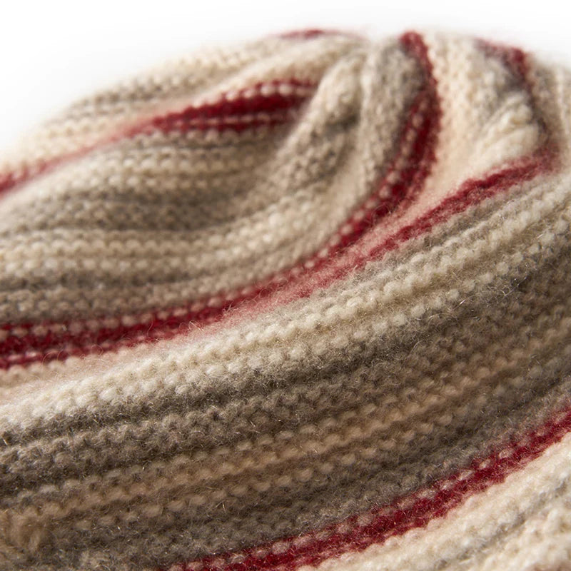 Alpine Stripe Cashmere Beanie