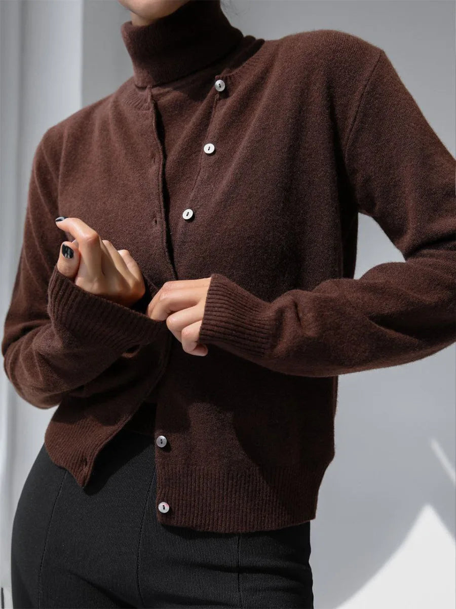 Ashbourne Knit Cardigan & Turtleneck Set
