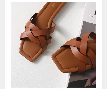 Orielle Woven Slide Sandals