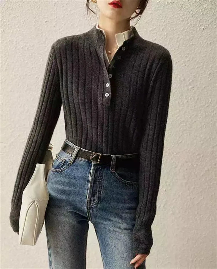 Scholar Ribbed Wool Polo