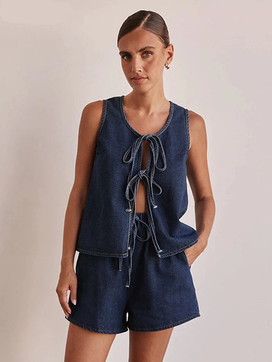 Valeria Denim Ensemble