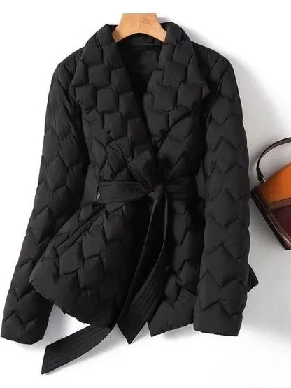 Marlow Quilted Wrap Coat