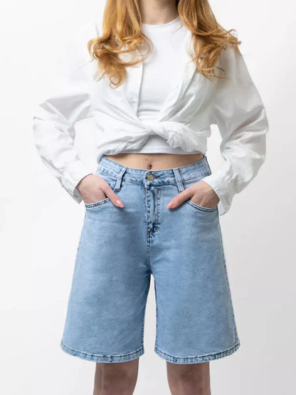 Cotton Vintage Denim Shorts