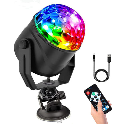 Projecteur de disco rotatif multicolore