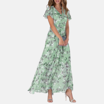 Mona's - Summer maxi dress with flowers