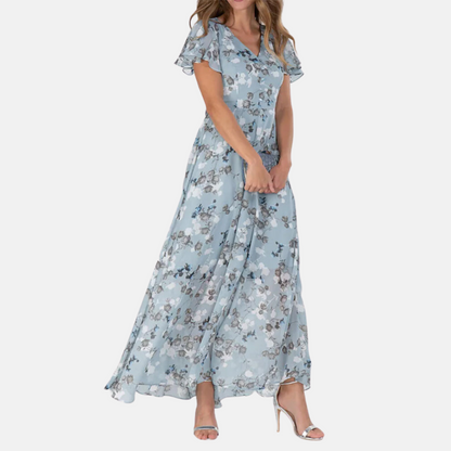 Mona's - Summer maxi dress with flowers