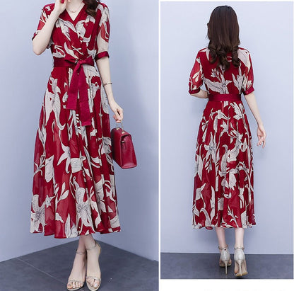 Theffanie's V-Back Jacquard Maxi Dress