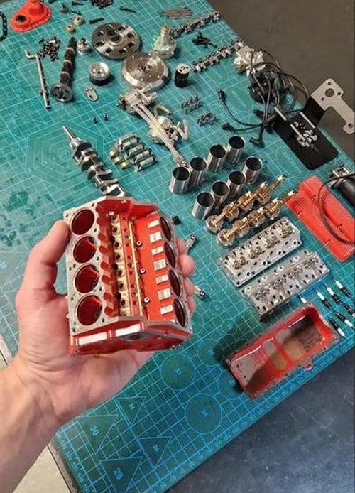 Kit de modélisme moteur V8 à essence