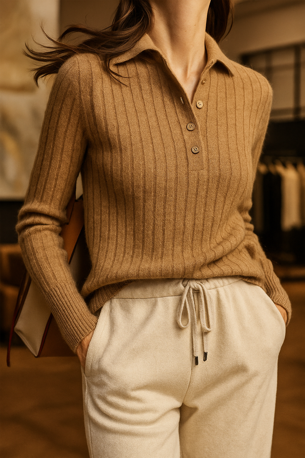 Scholar Ribbed Wool Polo