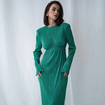 Stella - Pleated Midi Dress