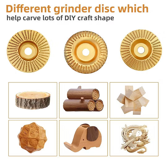 🔥LAST DAY SALE 49% OFF🔥 3PCS Wood Carving Disc Set