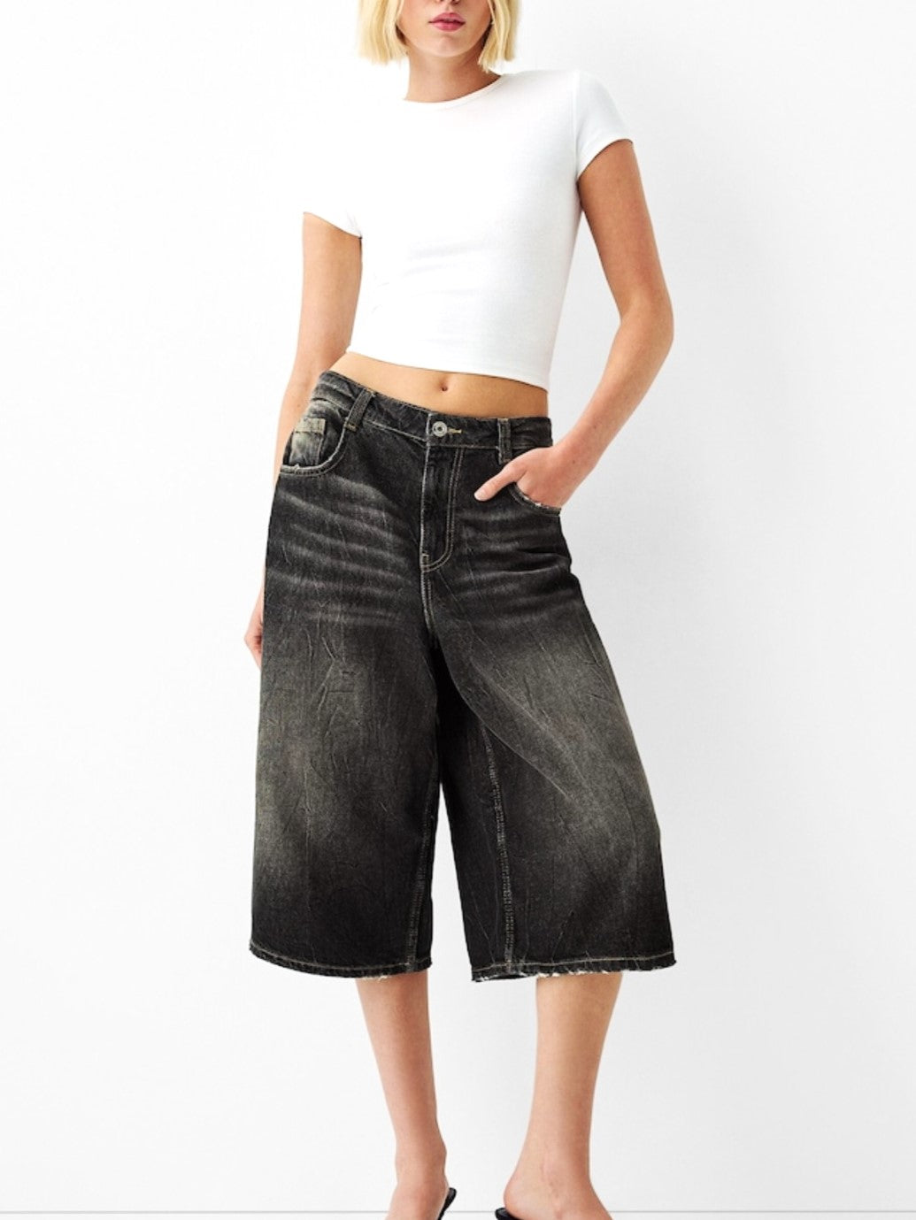 Devon Denim Bermuda shorts