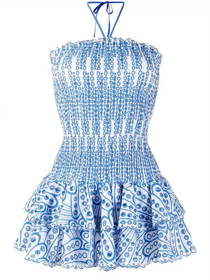 Dahlia Smocked Strapless Mini Dress