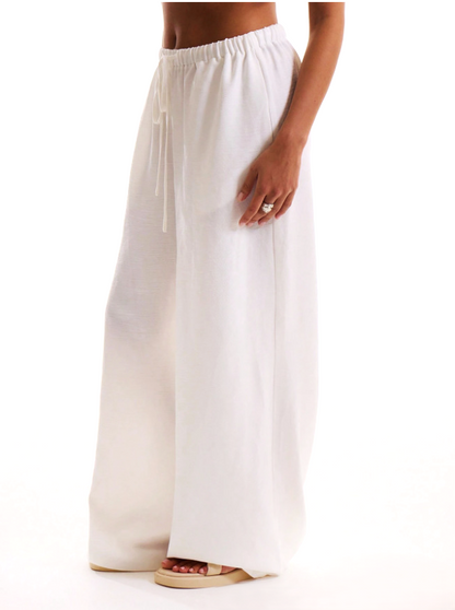 Solara Linen Drawstring Trousers