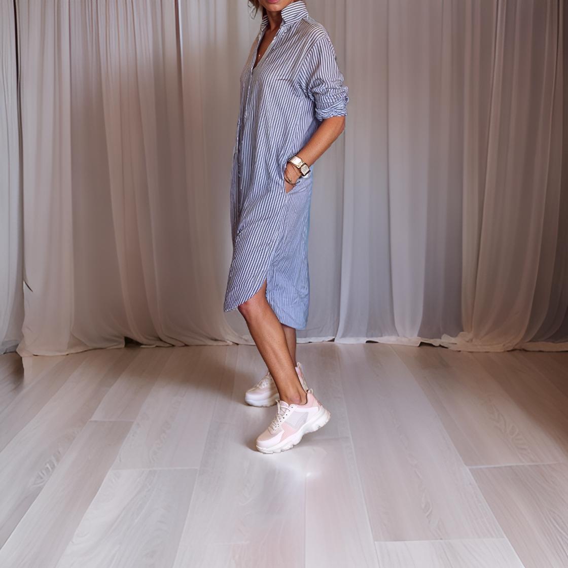 Ivy - Shirt Style Dress with Collar