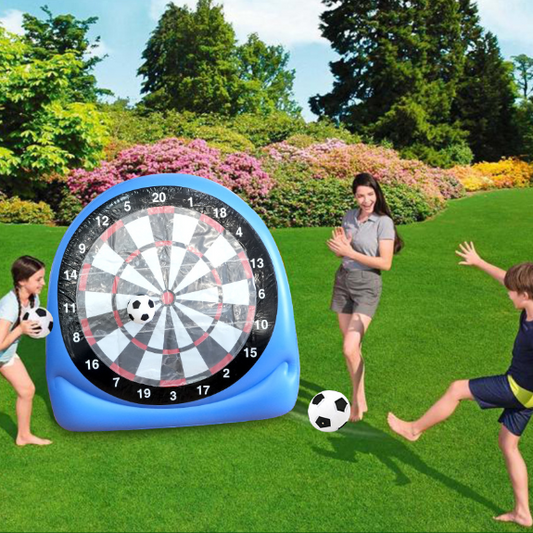 Cible de Fléchettes de Football Gonflable – Grand Jeu de Jardin