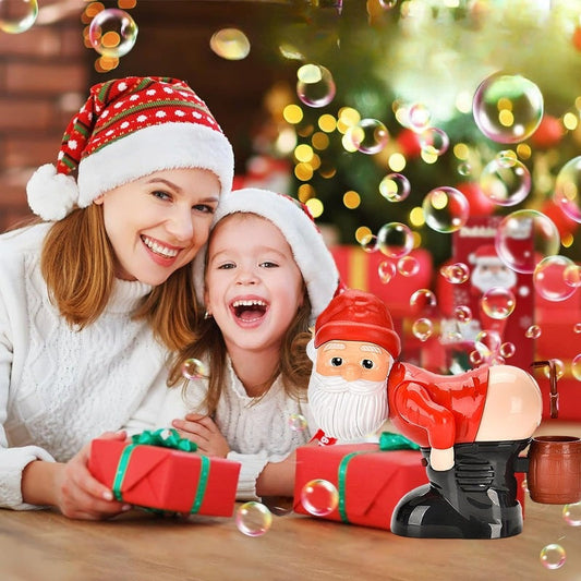 Machine à bulles du Père Noël (avec lumières et musique)