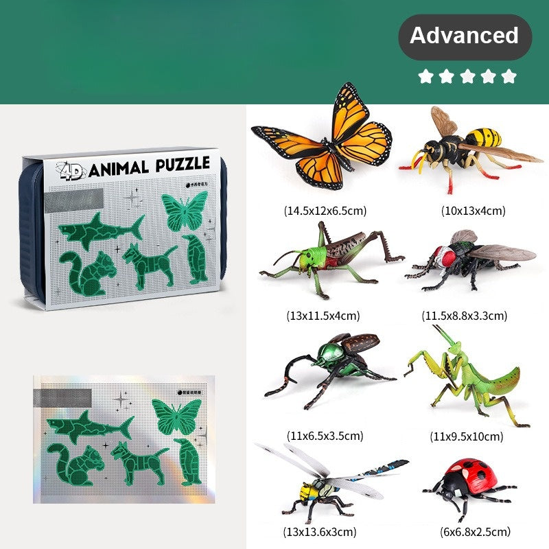Kit d’assemblage d’insectes et d’animaux pour enfants – jouet éducatif pour découvrir la nature